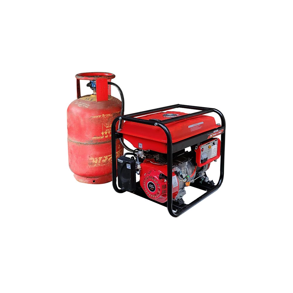 3 KVA LPG Generator , Petrol & LPG RUN, Recoil Start, Model HP-3500-LPG